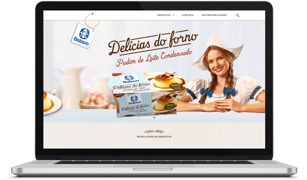 Site da marca Batavo