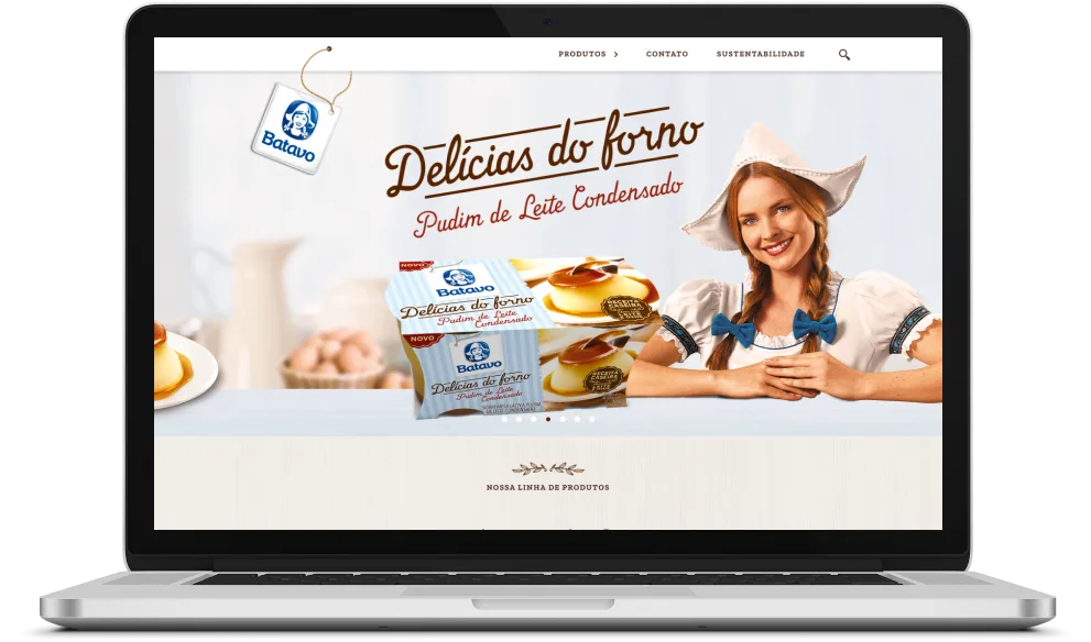 Página de produto da marca Batavo
