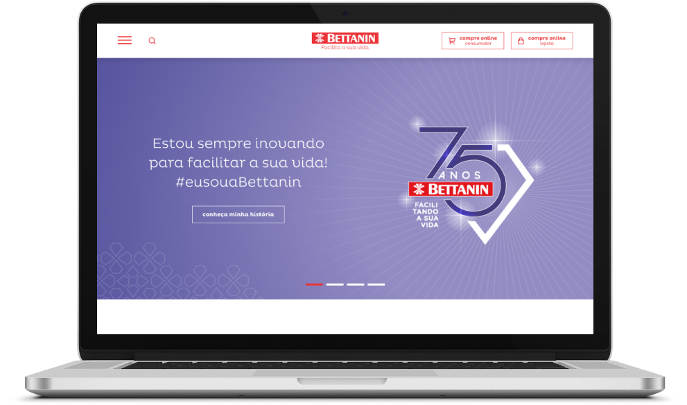 Site da marca Bettanin