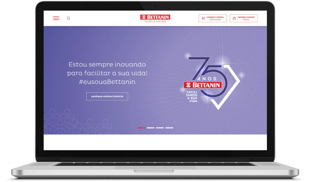 Site da marca Bettanin