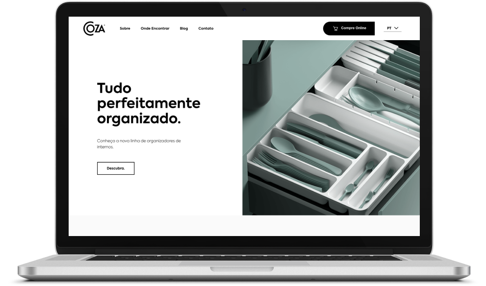 Site da marca Coza