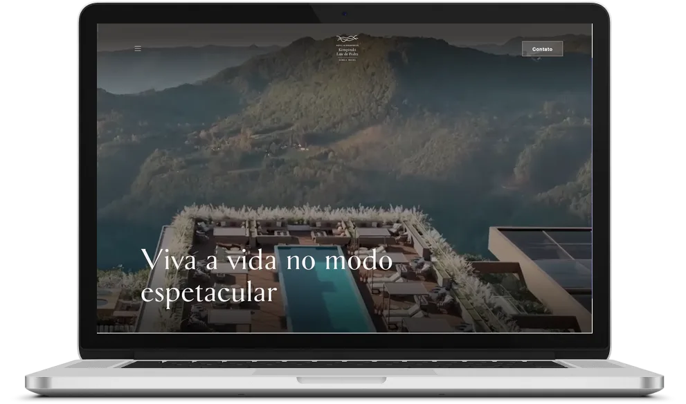 Site do Kempinski Laje de Pedra